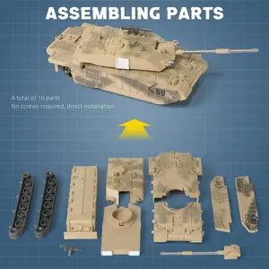 Tzz Plastic Model Tank Assembly Kit, Collectible Models, Holiday Gift for DIY Enthusiasts, High-Quality Plastic Model Building Set, DIY Engineering Model