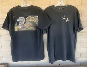 Vintage Turkey tee cream turkey tracks tee