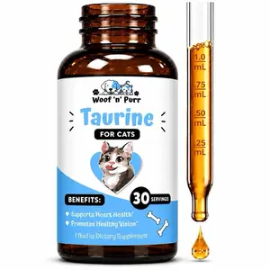 Taurine for Cats – Cat Taurine Supplement for Heart Health, Vision Support & Overall Wellness, 30 Servings