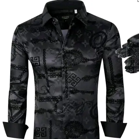Long-sleeved Casual Menswear Shirt Tops Man Stylish Elegant