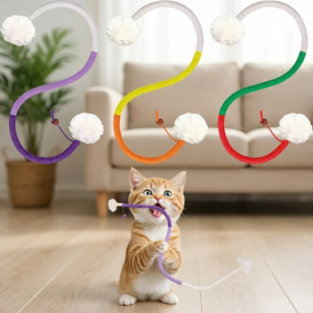 3-Pcs Geometric Catnip & Silvervine Interactive Cat Toys Set, Chew Safe Polyblend Plush & Cotton Rope, Teeth Cleaning & Scratching Toys for Indoor Kittens, Universal Fit Pet Supplies for Daily Entertainment, Teeth Whitening