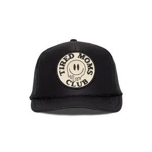 Tired Moms Club Trucker Hat in Black