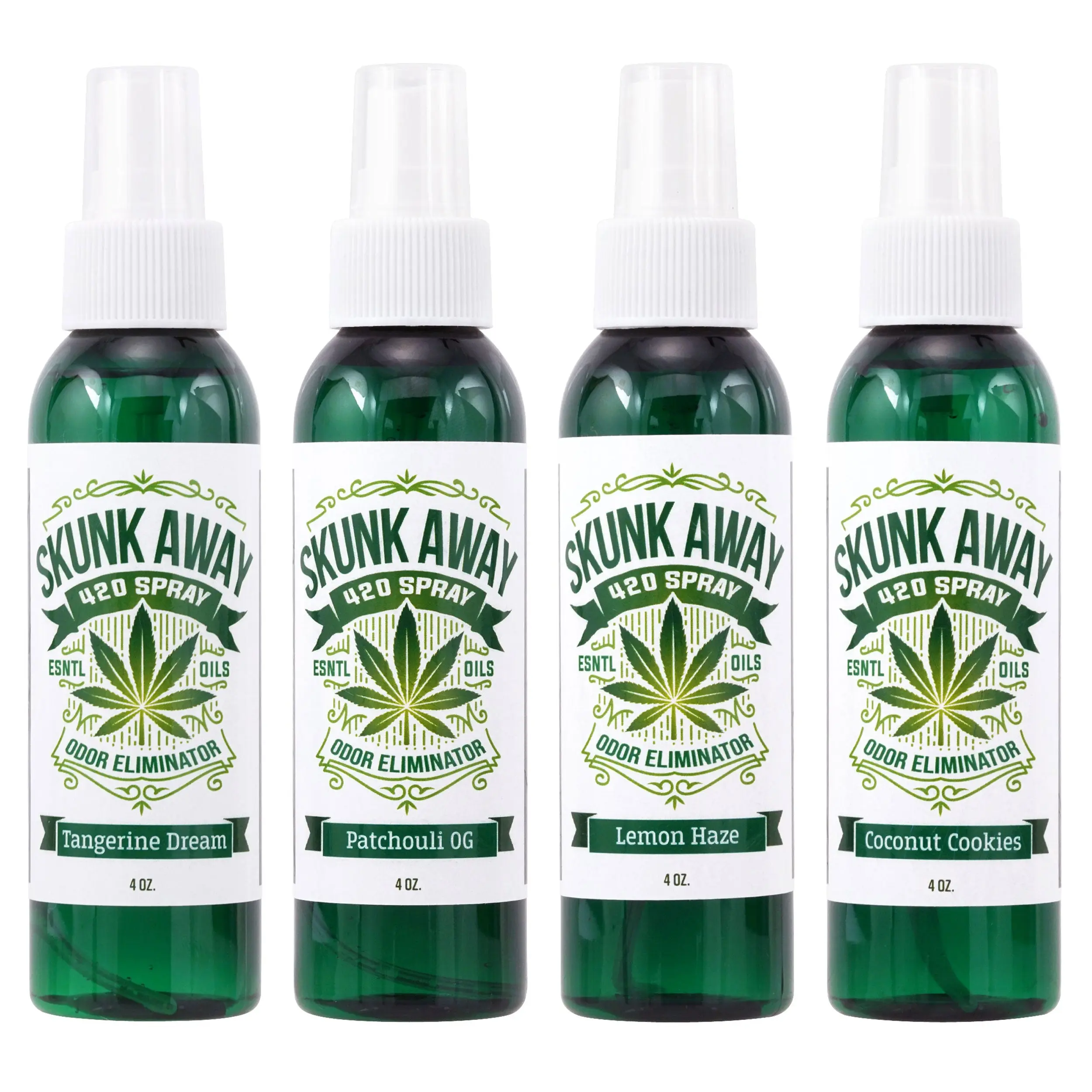 4 Pack Combo Smoke Odor Eliminator Spray