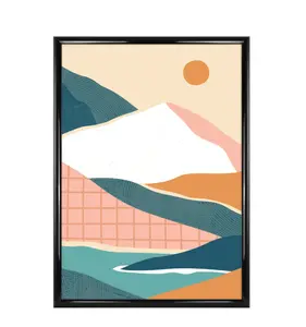 20x28 Rounded Black Picture Frame