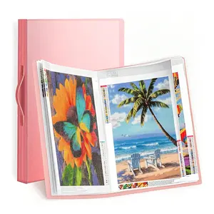 A3-30 pages diamond painting brochure storage book combination display transparent pocket large folder Craft Diy Kit