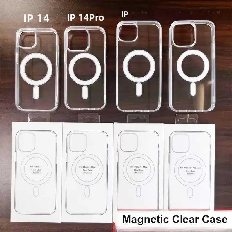 Transparent Magnetic For iPhone 17 Phone Case  Wireless Charging For iPhone 17 Hard Case For iPhone 16e Cover HNU28