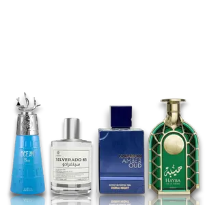 Le Falcone | Hayba Majesty + Dubai Nights + Silverado 83 + Nabeel Ocean Blue | Eau De Parfum | Unisex Fragrance | 75 - 100 ML | Violet Leaf & Patchouli