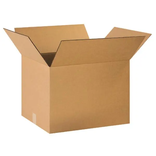 Box Partners HD201614 Heavy Duty Stacking Strong Kraft Corrugated Shipping Boxes, 20in x 16in x 14in, 275#/ECT-44, 15-Count Flat Bundle