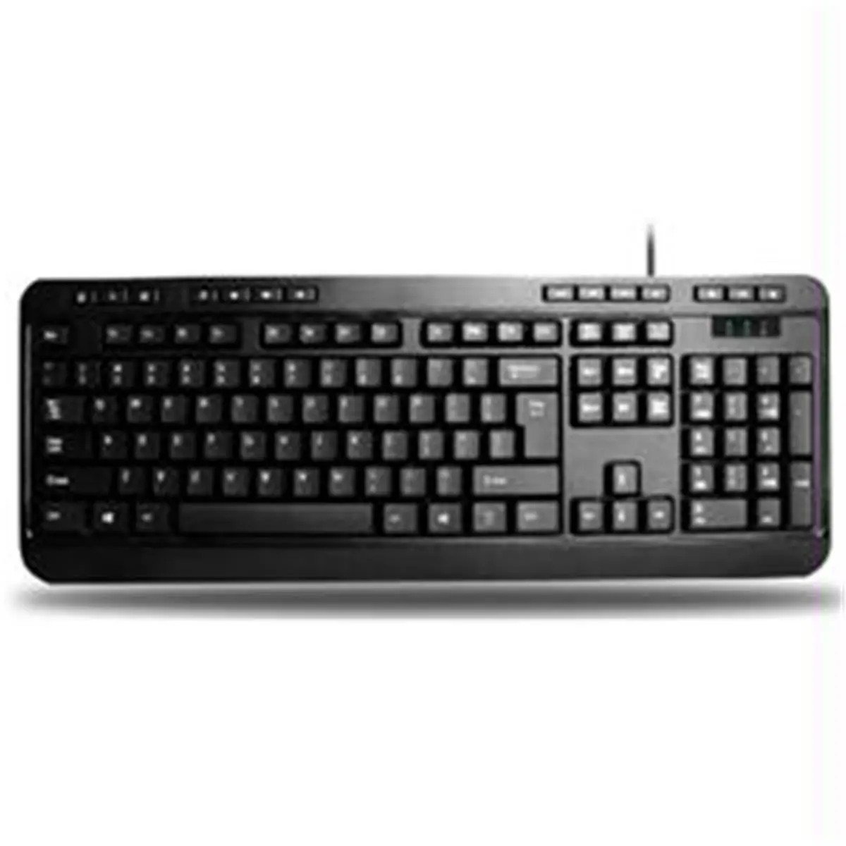 Adesso Wired USB Desktop Multimedia Membrane Keyboard - Computer Accessory with 5M Keystrokes, Calculator, Favorites, Search, Mail Tasks, Caps Lock, Mute, My Computer, Media Player, Play/Pause, Previous Track Functions for Office, Home Use