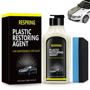 Car Plastic Restorer – 100ml. Quick polishing. Restores whitening, aging & discoloration on plastic & leather. Easy to carry & use.