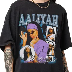 Vintage Aaliyah Princess of R&B Shirt, Vintage 90s Aaliyah Bootleg, One In a Million Shirt, Aaliyah Merch, R.I.P Aaliyah, Music Shirt, Album Shirt