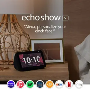 Amazon Echo Show 5 (1st Gen, 2019 release) -- Smart display with Alexa – stay connected with video calling