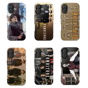 Doc Holliday Phone Case Val Kilmer Tombstone Tribute, Vintage Western Cowboy Movie Design, Compatible with iPhone X, 11, 12, 13, 14, 15, 16, 17 & more