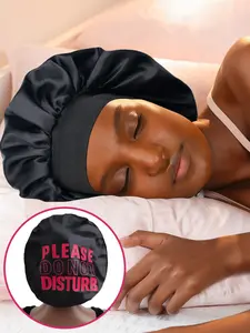 Unisex Soft Silk Satin Sleep Cap, Hair Cap, Satin Hair Bonnet, Novelty Print Sleeping Hat, Christmas Gift, Comfortable and Cozy, Men and Women Wear