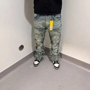 Men’s Slim Stacked Flare Jeans – Stylish and Comfortable – Menswear