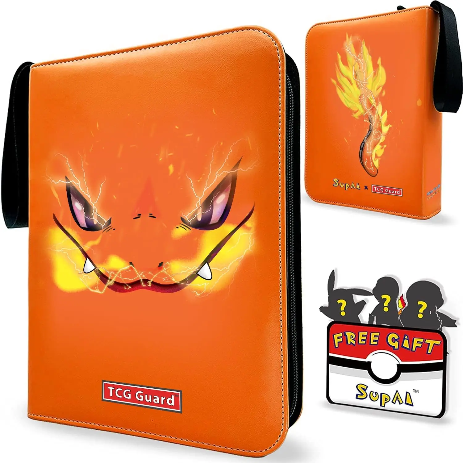 SupAI Binder for Pokemon Cards with Sleeves, Card Holder Binder for Trading  Cards, Holds Up to 440 Standard Size Cards, 55 Pcs 4-Pocket Pages Card  Binder Album with Zipper Carrying Case - TikTok Shop