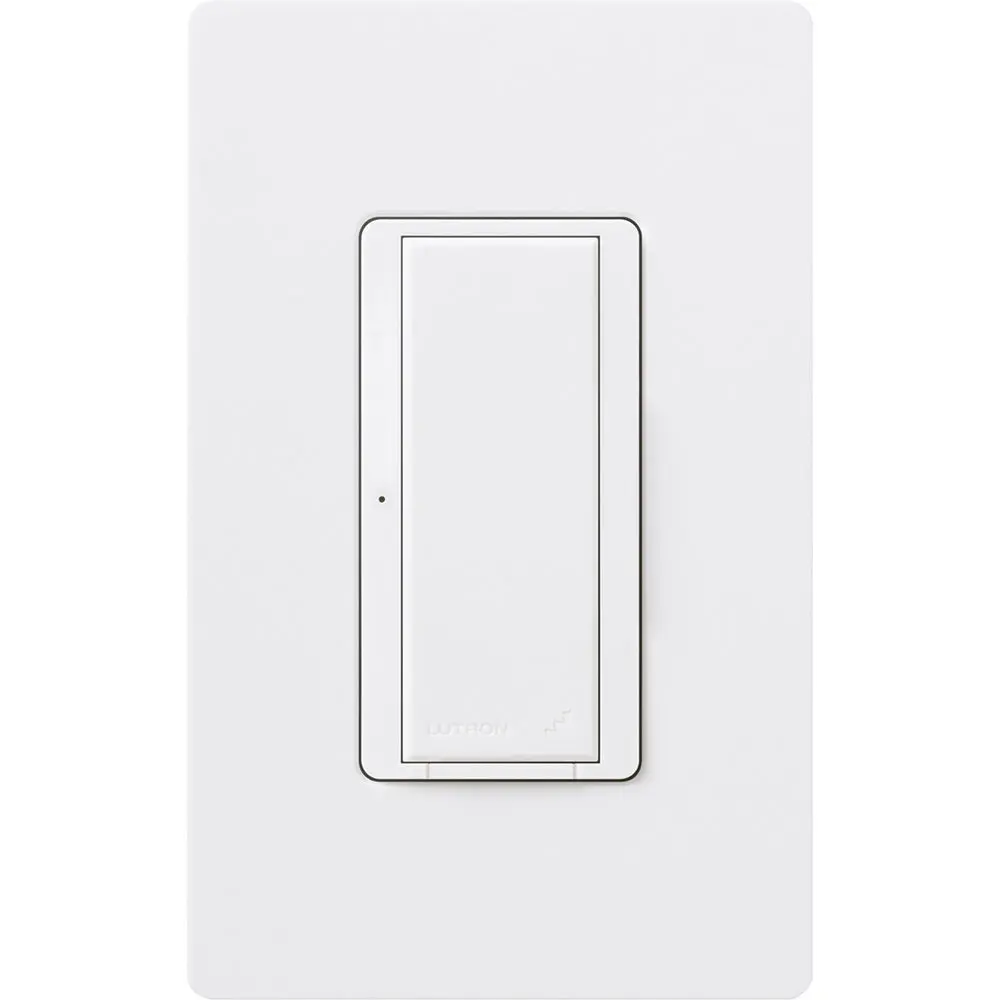 Lutron RadioRA 2 Switch, 8A, 120V, Neutral Required, Multi-location, White, RRD-8ANS-WH