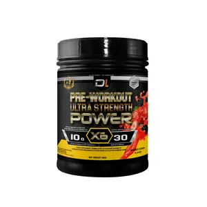 Pre-Workout DL Labs | Boost Energy, Strength & Performance | Caffeine, Taurine, Beta-Alanine, Creatine & Vitamins | Muscle & Fitness | 300g Berries