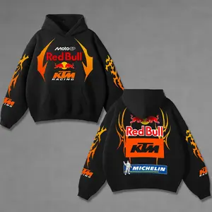 Redbull x KTM Racing Washed Hoodie Vintage Motorcycle, Motor Speed Racing Sportbike Graphic Merch, Acid Washed Streetwear Clothing, Unisex Dirt Bike Racing Hoodie, Vintage Motorsport Hoodie, Speed Culture Men's Wear, Designed for Biker