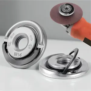 Angle Grinding Tool Flange Nut, 1 Count 5/8 Inch -11 Quick Clamping Nut, Angle Grinding Tool Flange Locking Nut, Power Tool Accessories for Replacement & Fixing Cutting Disc