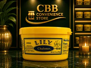 Tropical Importers Natural Creamy Flavor Lily Chaloner Chilled Butter Spread, 14oz Haitian Pantry Food Product