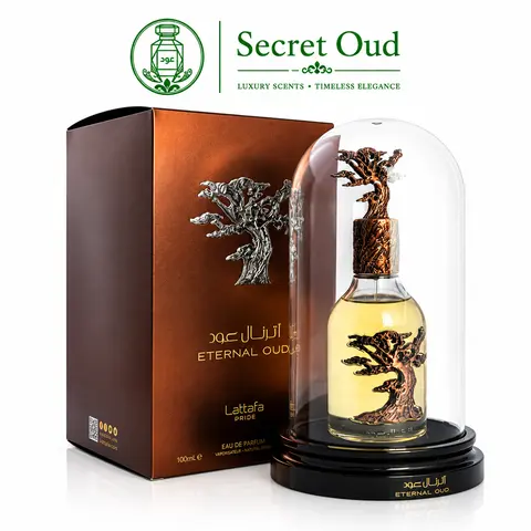 Lattafa ETERNAL OUD Unisex Amber Vanilla Floral EDP Perfume - Alcohol-Based, 3.4Oz(100ml) Single Item, Long-Lasting Scent - Ideal Boyfriend Birthday Gift for Guys, Mens Gifts