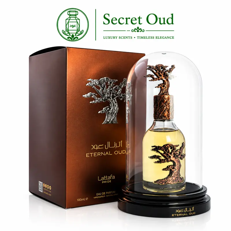 Lattafa ETERNAL OUD Unisex Amber Vanilla Floral EDP Perfume - Alcohol-Based, 3.4Oz(100ml) Single Item, Long-Lasting Scent - Ideal Boyfriend Birthday Gift for Guys, Mens Gifts
