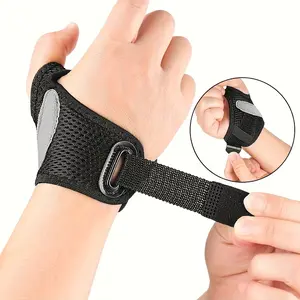 Adjustable Thumb Support Brace with Movable Aluminum Clip Plate - Compression Bandage with Quick Release Buckle for Stability of Thumbs and Fingers - Lightweight Breathable Daily Use Wrap