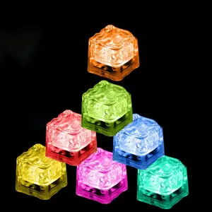 12Pcs Bath Tub Light Up Ice Cubes | Multicolor LED Ice Cubes Bath Glow Cubes | Water Activated Light Up Bath Cubes for Kids ，Water-activated glowing bath toy ，for Club Bar Party Wedding Decor pool fun
