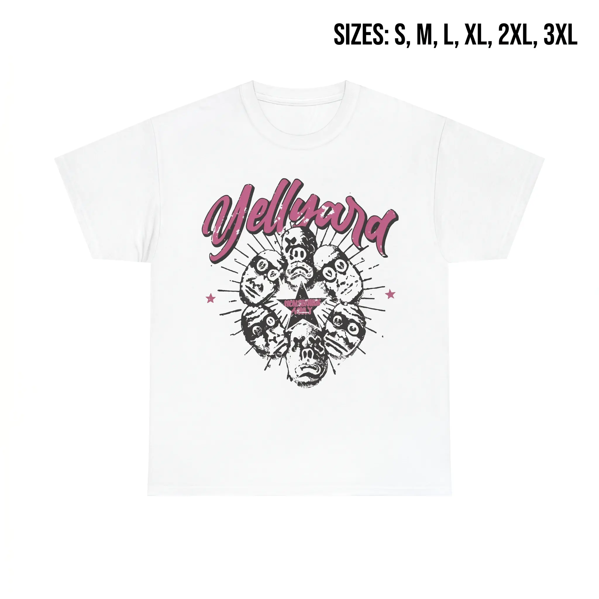Men's Yelawolf Graphic Classic Round Neck Short Sleeve Combed Cotton Twill T-Shirt - Classic Fit, Seamless Armpits, US Local Warehouse Shipping, Summer Casual, Machine Washable, Double Stitching, Knit Top, Perfect Gift for Birthdays, Party