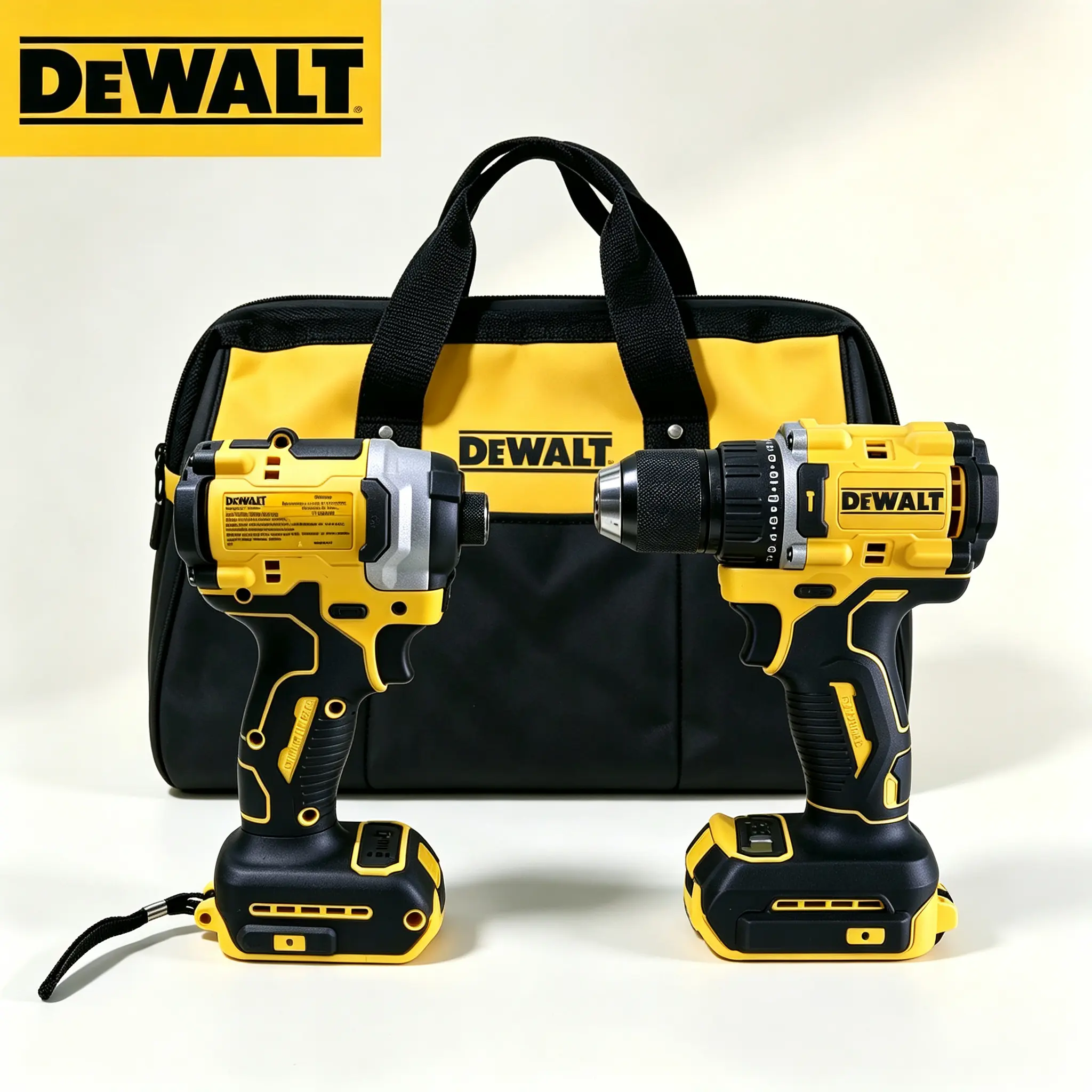 DeWalt 2-Tool Cordless Combo Kit - DCF805 Drill Driver, DCF850 Impact Driver, 2-in-1 Multitool for Tools & Hardware, Square Cabinet Maintenance Projects, Two-In-One