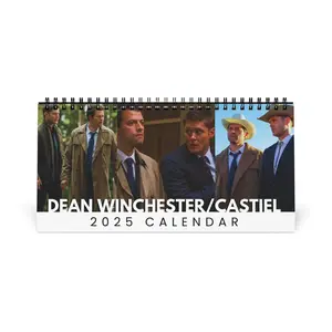 Destiel Dean Winchester Castiel Desk Calendar 2025, Cas and Dean, Supernatural, Jensen Ackles, Misha Collins