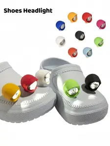 2pcs Crocodile-Shaped LED Shoe Clips with Motion-Activated 3-Mode Lighting, Durable PVC for Sneakers - Perfect for Hiking, Camping, Running, Halloween, Christmas, Thanksgiving, Easter, Ramadan, Carnival - Great Gift Idea, Shoes Accessories