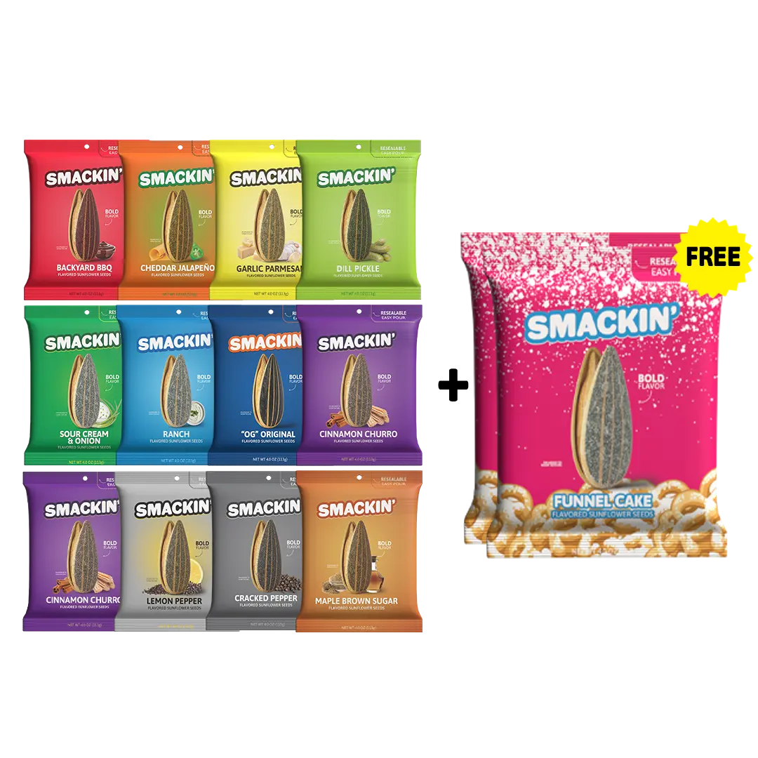2 FREE FUNNEL CAKE Bags + 12 Bag Variety Pack - 4 oz