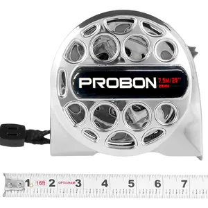 25ft/7.5m stainless steel telescopic tape measure, suitable for construction, carpentry, and household use. Multi-functional metric waterproof tool, rust-proof, sturdy, hollow design, portable self-locking tape measure. Makes a Father's Day gift.