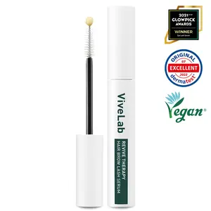 ViveLab Vegan Biotin Panthenol Eyelash & Brow Enhancing Serum – Strengthening & Conditioning Thicker, Longer, Fuller, and Healthier Hair