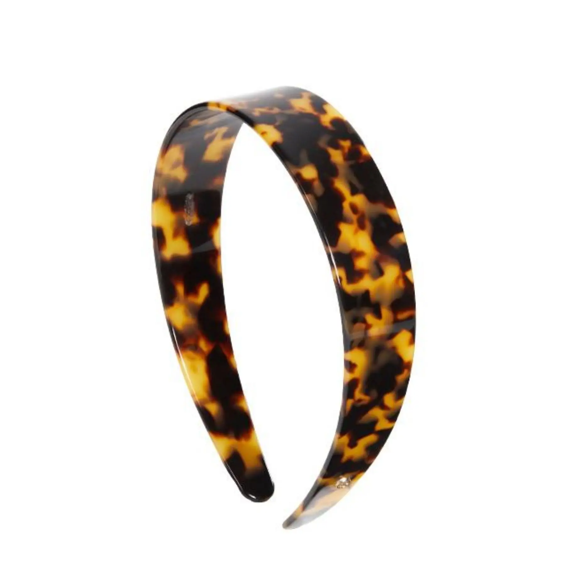 EVITA PERONI Tortoise Wide Headband,Acetate hair band - No Headache No Slip,Quiet Luxury Classic  Minimalism Hair Accessory for Women, SummerVibers Chic Headbands