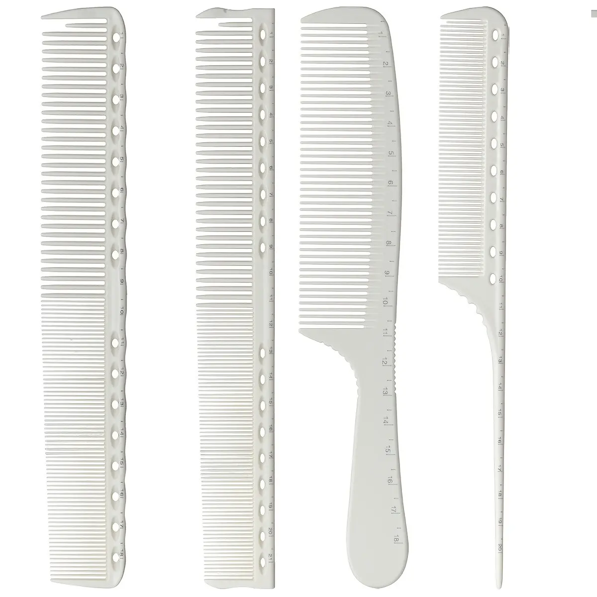 Professional Hairdressing Comb Set, Long & Short Hair Combs, Handle and Tail Combs, Hair Styling Comb, Straight Tooth Comb, Suitable for Salons and Home Use, Hair Styling Tools