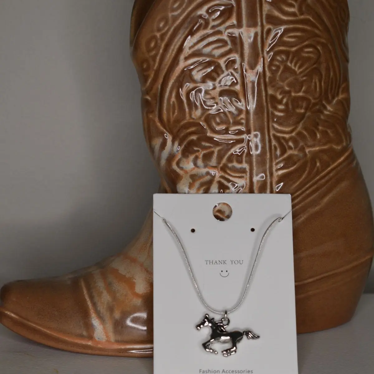 Western Galloping Horse Necklace - Gift for Equestrians - Equestrian Necklace - Horse Jewlery
