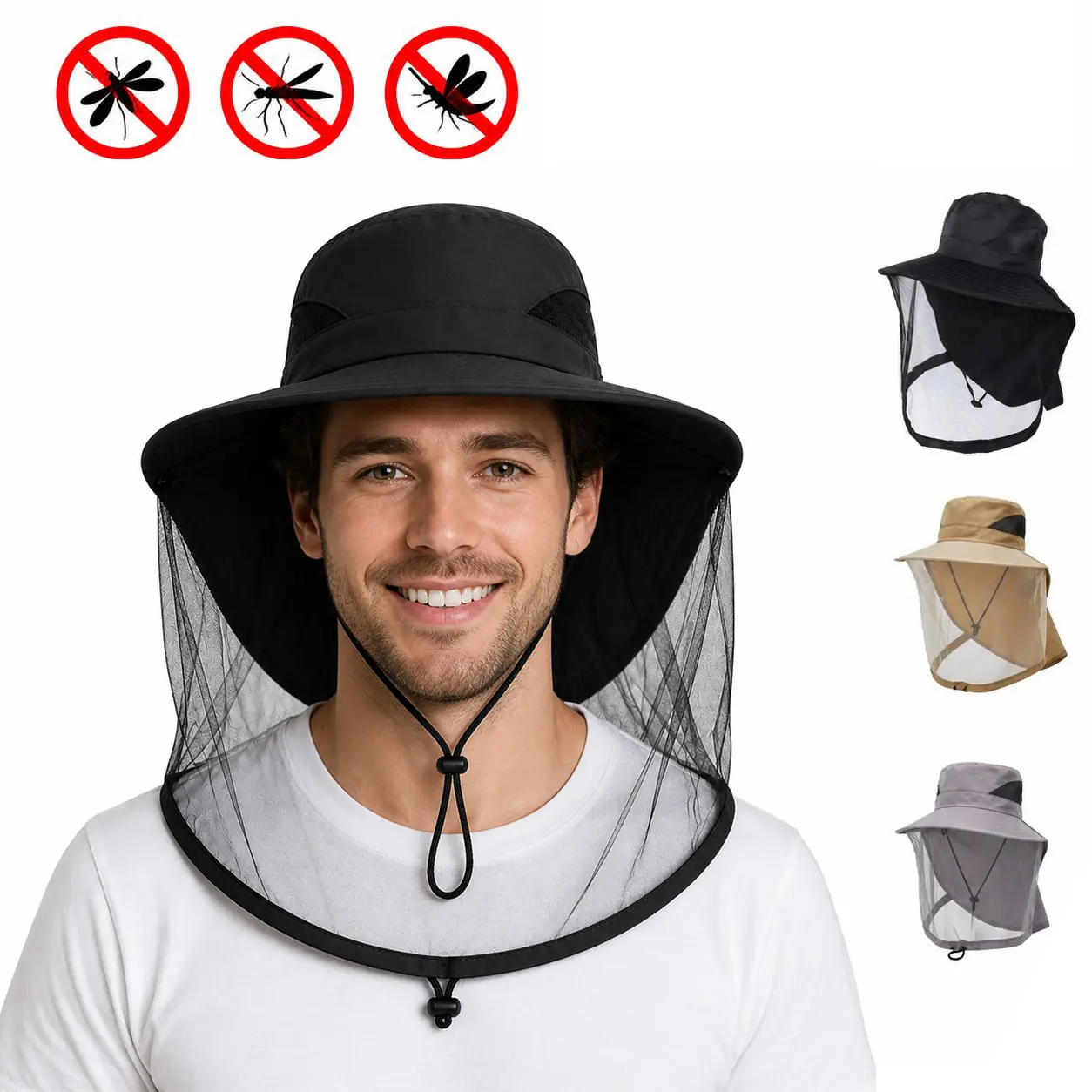 Outdoor Mosquito-Proof Hat - Anti-Bite, Sun Protection & Breathable for Fishing, Farming, Beekeeping (Unisex) sun protection hat wide brim sun hat Garden