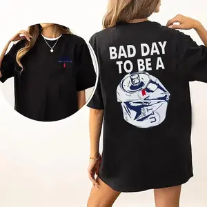 Bad Day To Be A 2 Sided T Shirt Beer Drinking Shirt for Men and Women Fabric Tshirt Printed Women s Tops Casual Golden Retriever Shirt Black Cat Sneaker Match T Shirt