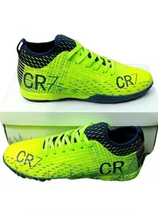 Men's Letter Print Lace Up Sports Soccer Shoes, Breathable Comfortable Sports Football Shoes, Professional Sports Football Cleats for All Seasons, Football Field Boots, Athletic Shoes