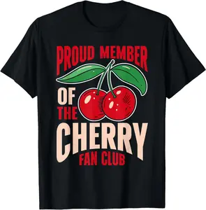 Premium model-Unisex-100% cotton-Cherry Shirts Fruits Cherry Lover T-Shirt Fabric Top