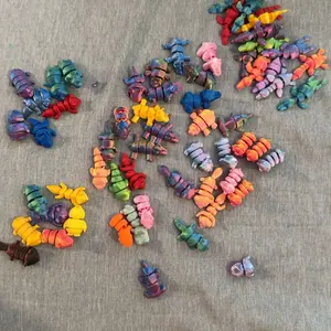 60-Piece 3D-Printed Animal Kingdom Model Set, Unique Animal Decorations for Room, Garden, Aquarium and Holiday Scenes, Home Decor Statues, Collectible Figurine