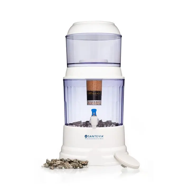 Santevia Gravity Water System – 5-Stage Countertop Fluoride & Alkaline Filter