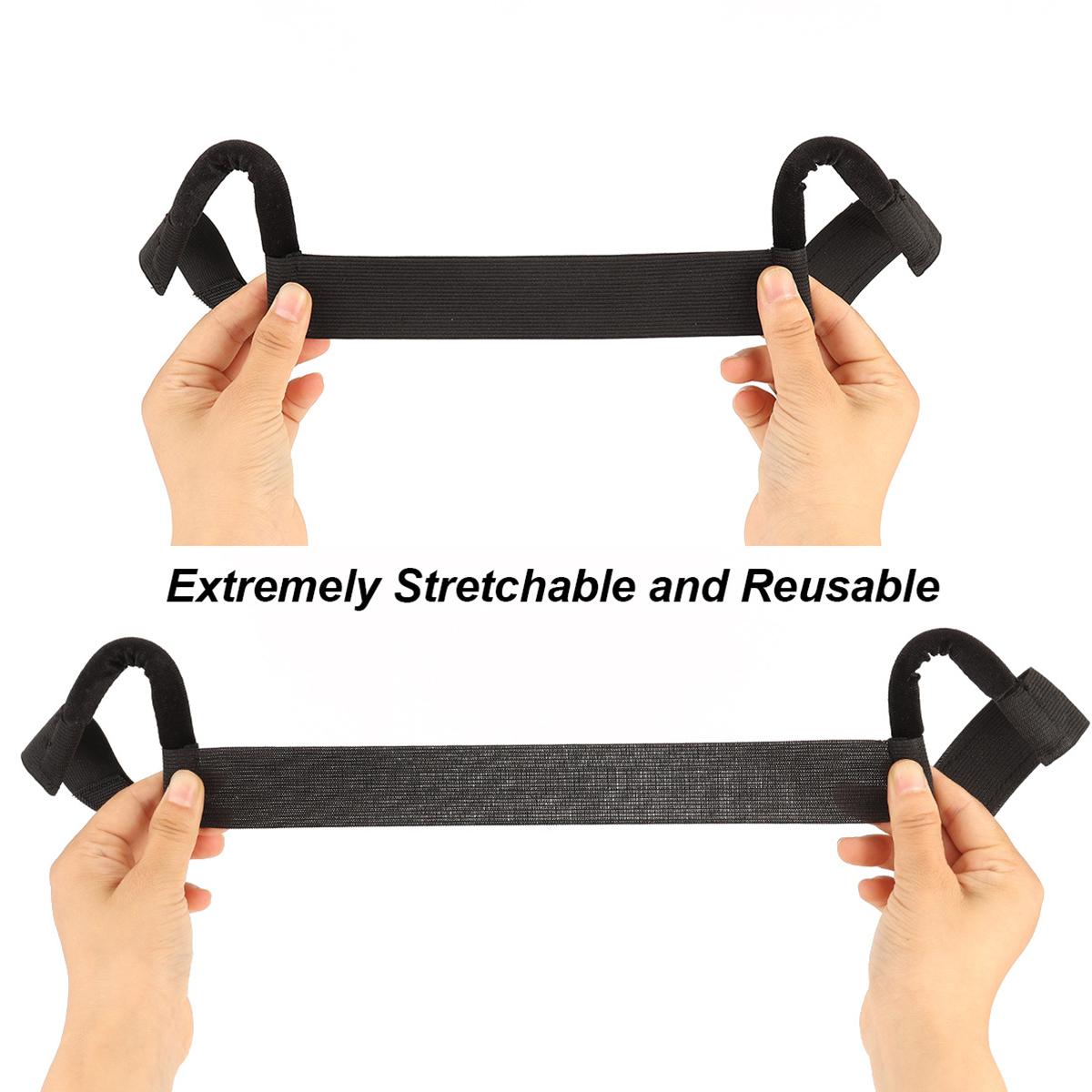 1 Piece Double-Sided Velvet Ear Painless Wig Bands C-Shaped, Comfortable Soft Painless Wig Band with Ear Cut Outs Tools, Earless Melting Band Supplies