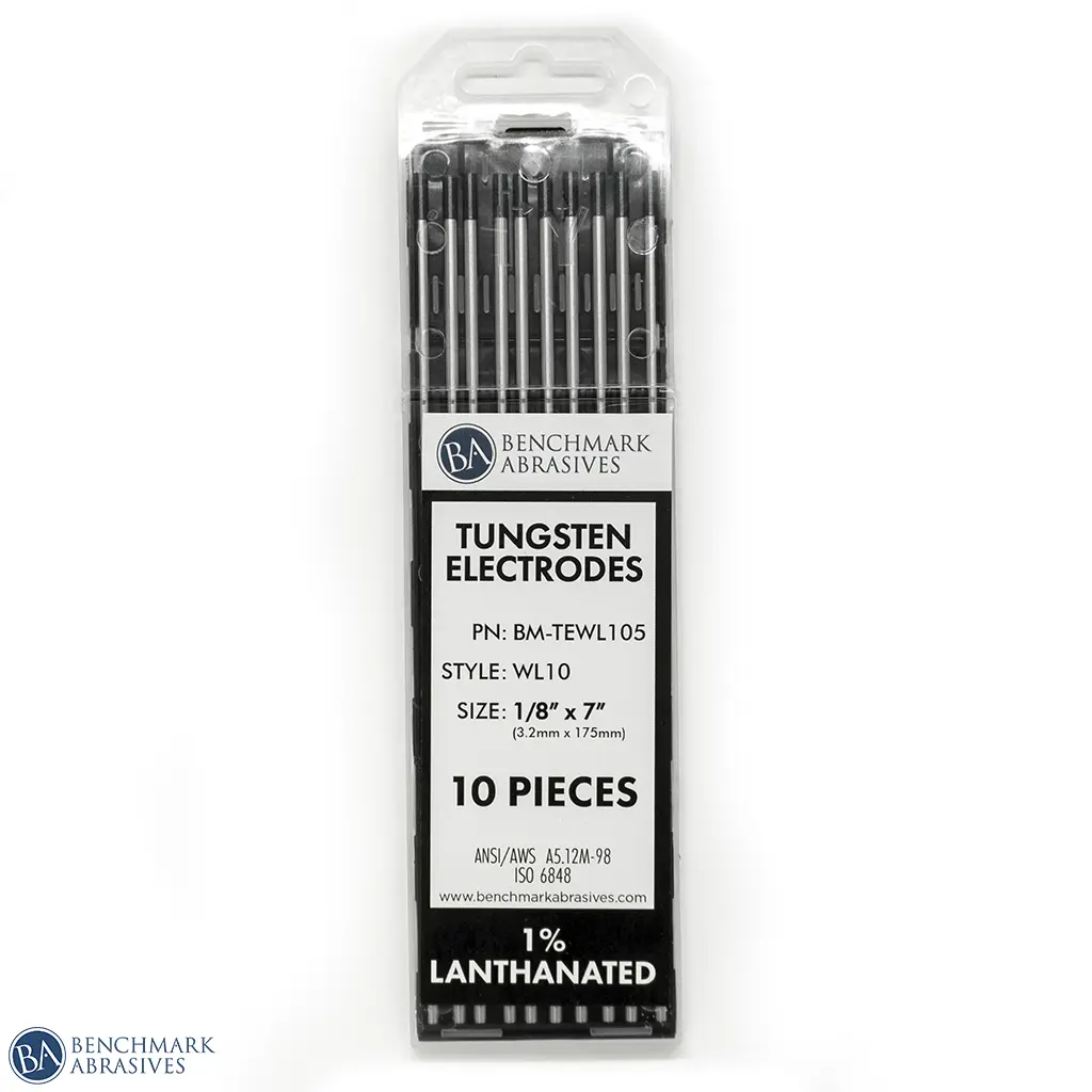 Welding 1% Lanthanated Tungsten Electrode (Black, WL10) - 10-Pack