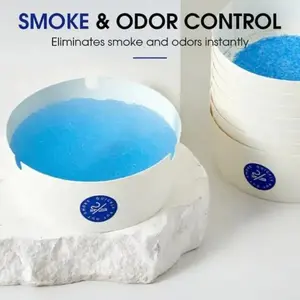 25 Pcs High-end Disposable Paper Ashtrays, Portable Thickened Smokeless Ashtray With Ash Absorbing Balm, suitable for offices, living rooms, bedrooms, etc