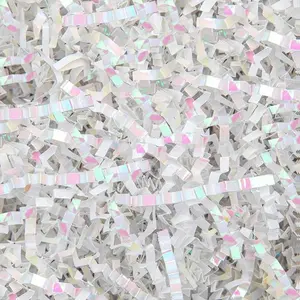 Crinkle Cut Paper Shred Filler, Used for Filling Gift Boxes, Gift Baskets and Gift Bags, Straw Pad Filling Material for Valentine's Day, Easter Day, Christmas Holiday Packaging and Decoration, 12 oz