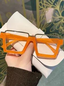 Half Frame Eyeglasses, Trendy Casual Eyeglasses for Everyday Use, Fashion Accessories for Outdoor Activities, Fashion Eyewear